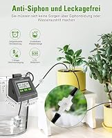 Lvelfe Automatisches Bewässerungssystem, Tropfbewässerungsset Wasservolumen Einstellbar, Kann 11 Pflanzen Gießen, Urlaubsbewässerungssystem für Zimmerpflanzen, Garten, Balkon Pflanzen, Topfpflanzen – Ansicht 7