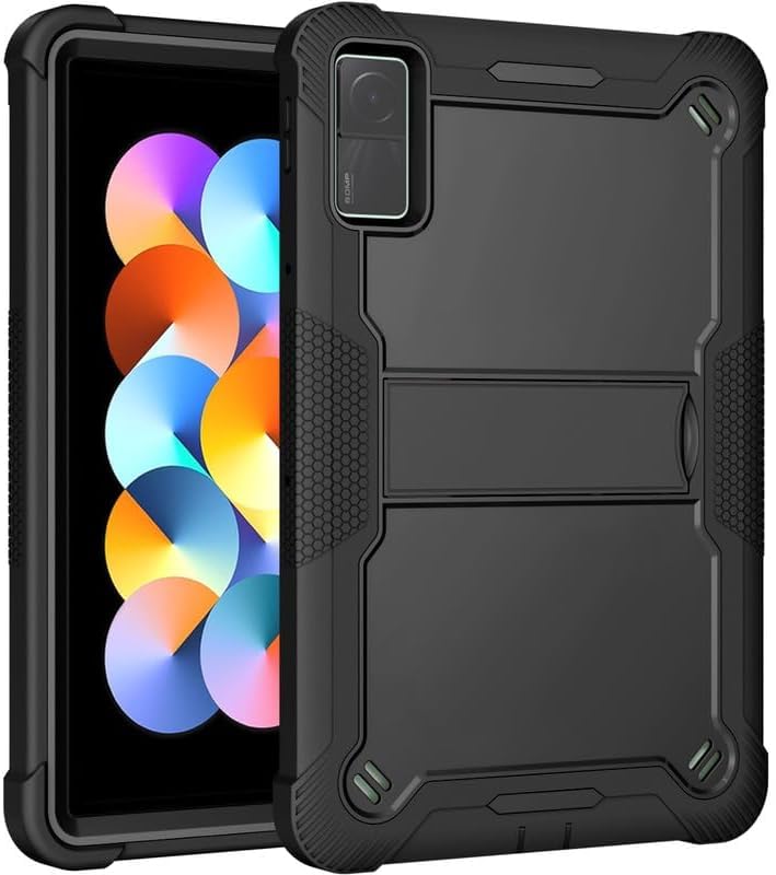 Image of WHITBULL Rugged Shockproof Heavy Duty Back Case Cover Compatible with Lenovo idea Tab 11 inch 2025 Case with S Pen Holder, Black