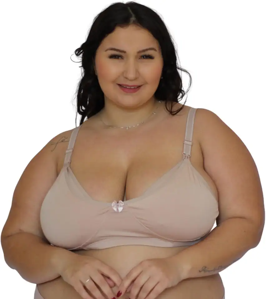 Kit 3 Sutiã Poliamida Basico Amamentação Plus Size 48-56