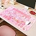 PERFECTSIGHT Cute Cat Desk Pad Kawaii Kitty Claw Machine Desk Mat, Pink Switch Large Gaming Mouse Pad, Funny Deskmat Mousepad, Anime Laptop Keyboard Pad Office Home Decor for Women Girls, Coral