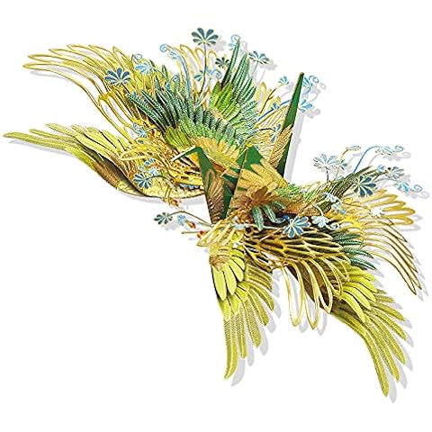 Puzzle 3D de Metal para Adultos, Grúa de Papel DIY Cover