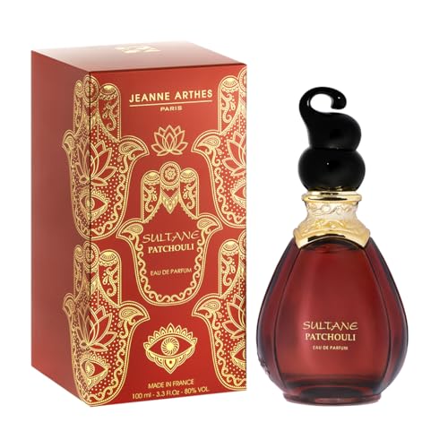JEANNE ARTHES Eau de Parfum Sultane Patchouli Amber & Moschus Patchouli Vanille Geschenk für Damen Flakon mit Zerstäuber 100 ml Hergestellt in Grasse