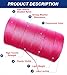 Mabellumia 3 Rolls Mason Line String Line #18 Braided Nylon String,Nylon Twine Construction String Building Line for Gardening or Masonry Tools,Landscaping, Fencing,DIY Project (500FT,Pink)