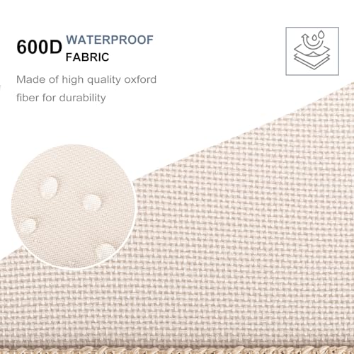 JiatuA Car Trunk Organizer, Car Organizers and Storage Collapsible Multi Compartment Container Box, Adjustable Car Accessories for SUV Sedan Truck, Standard Size, Beige - Image 7