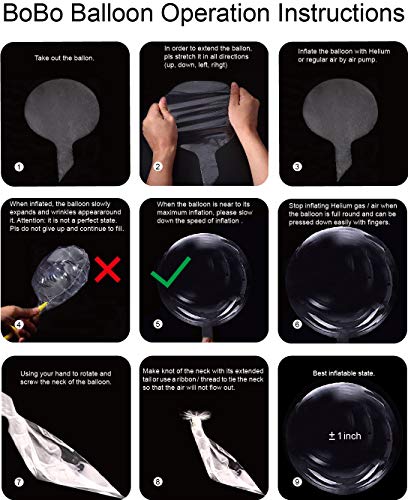 18 Inch Helium Bobo Balloons for LED Light Up Balloons - Christmas, Wedding, Birthday Party Decorations (Orange, 10 Pack, Led String Not Included) - Image 7