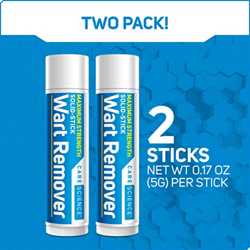 Care Science Wart Remover Stick, Maximum Strength, 2 Count | for The Removal of Common & Plantar Warts - Thumbnail 4
