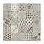 Artgeist Tempered Glass Backsplash For Kitchen Splashback Printed Toughened Glass Cooker Protector Heat Resistant Decorative Wall Panel 24x24 Inches   Faux Marble Grey Texture   F B 0312 Aq A