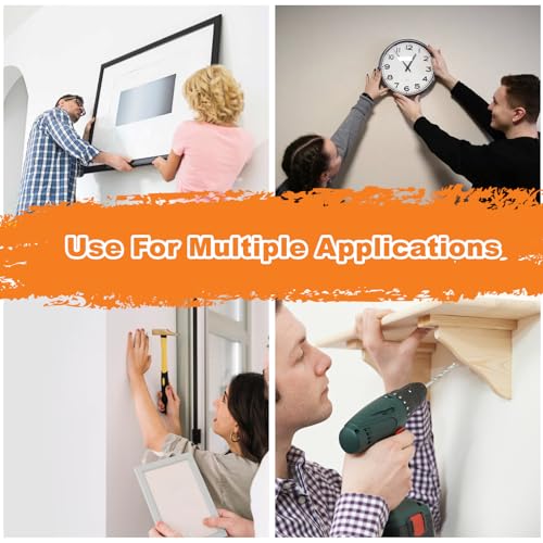 Kjahlal ABC003 #8 Drywall Anchors, 110 Pcs Self Drilling Drywall Anchors And Screws Kit thumb #6