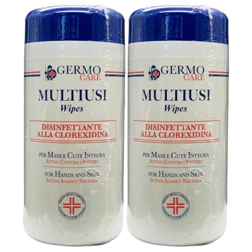 Salviettina Disinfettante Multiusi alla Clorexidina, per Mani e Cute Integra,