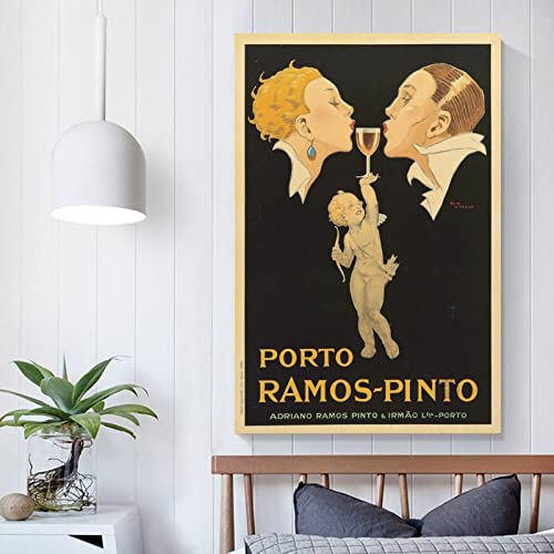 Tomart Vintage Poster France Porto Ramos Pinto Art Print Poster Wall Decor Canvas Painting Posters And Prints Wall Art Pictures For Living Room Bedroom Decor 16X24Inch(40X60Cm) Unframe-Style #TOP4