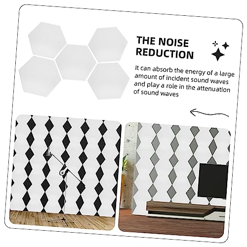 Levemolo 5pcs Paneles Acústicos Absorbentes de Sonido Almohadillas Decorativas de Pared de Fibra de Poliéster para Ktv Estudio de Grabación Teatro en Casa y Espacios de Jardín de Infancia miniatura 4