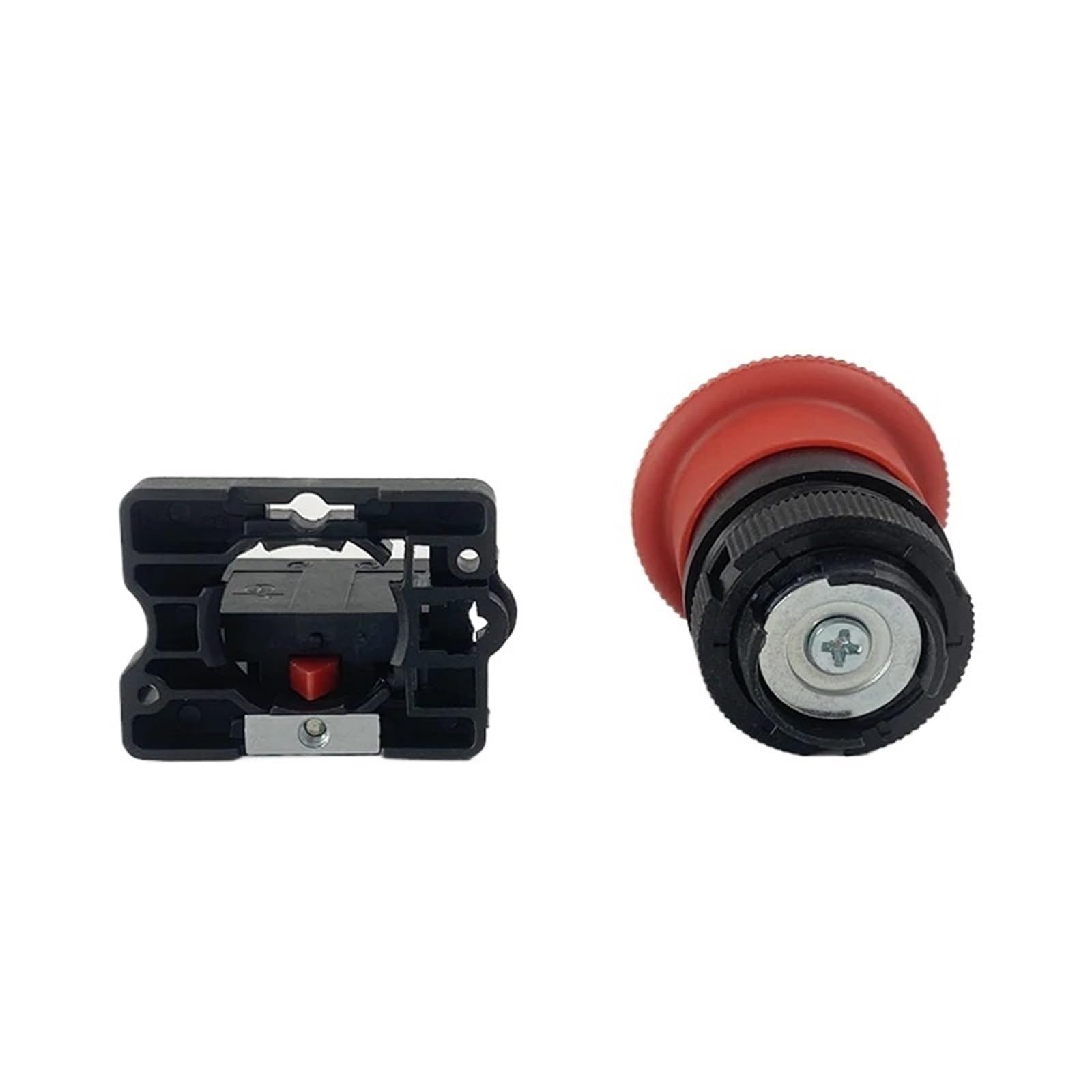 XB2-ES542 Interruptor pulsador de parada de emergencia giratorio, rojo, NC, 22 mm, 220 V, 10 A, 1/5/10 unidades(10pcs)
