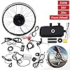 Electric Bike Conversion Kit, 36V 350W / 48V 1000W 20" Electric Bike Front Wheel Kit E-Bike Powerful Hub Motor Kit Electric Bicycle Motor Kit with Mutifunction Display (36V 350W) #4
