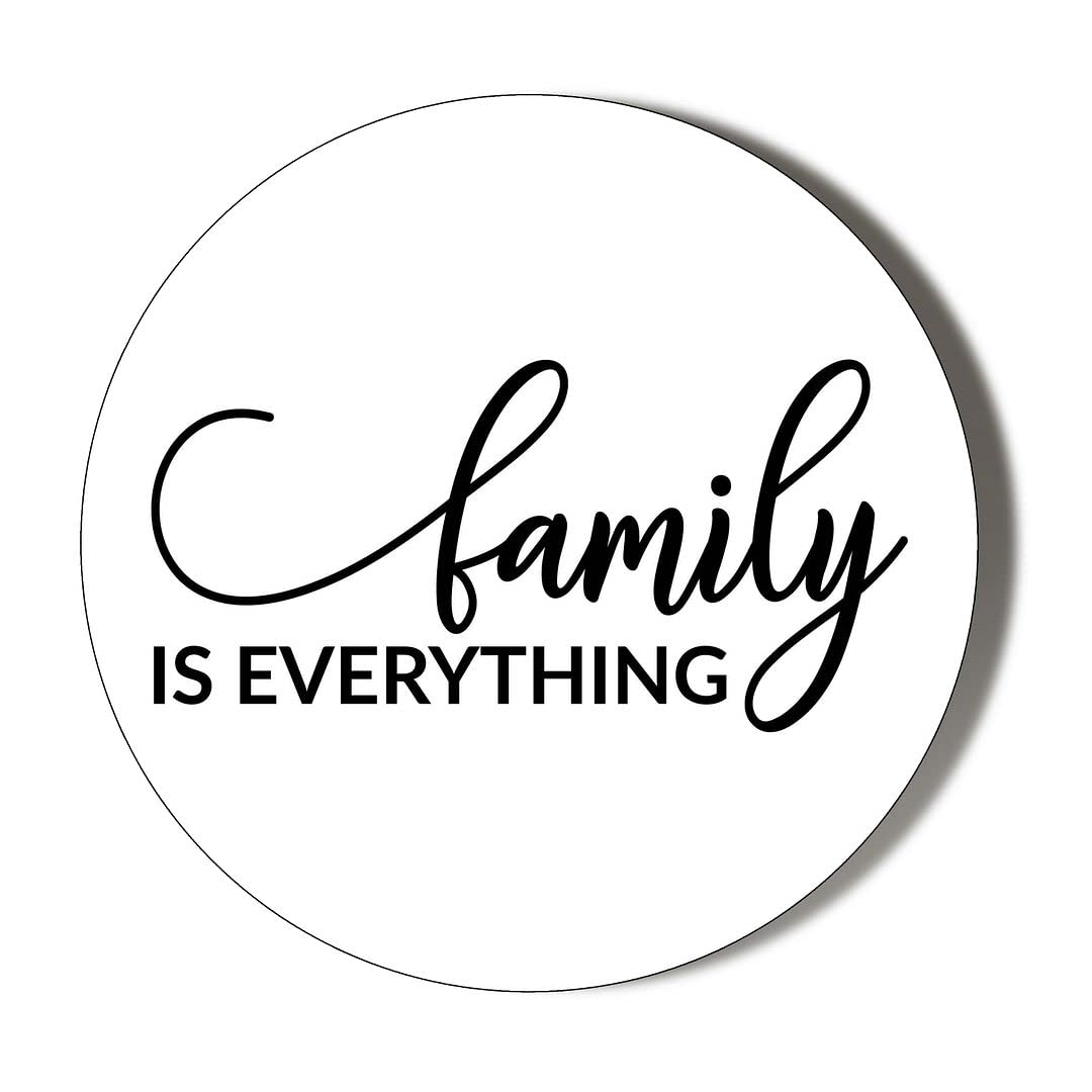 Gift Insanity White Family Is Everything 45Mm Fridge Magnet