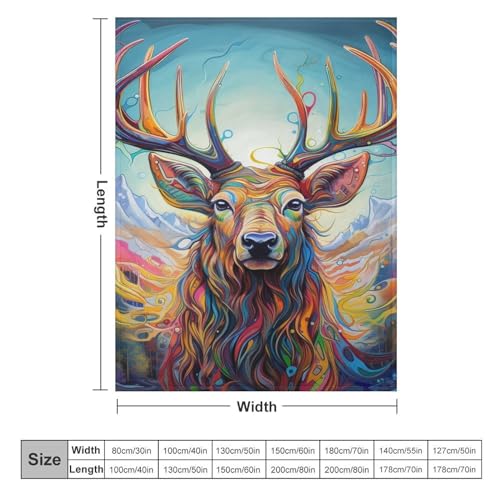 Manta de franela de alce 150x200 cm suave para sofá 6