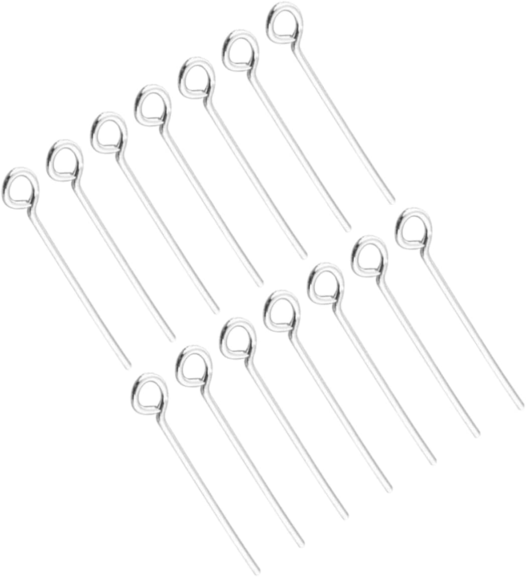 200Pcs Stainless Steel Open Eye Pins for DIY Jewelry Making Supplies Non Tarnish Findings for Necklaces Bracelets Earrings and Anklets