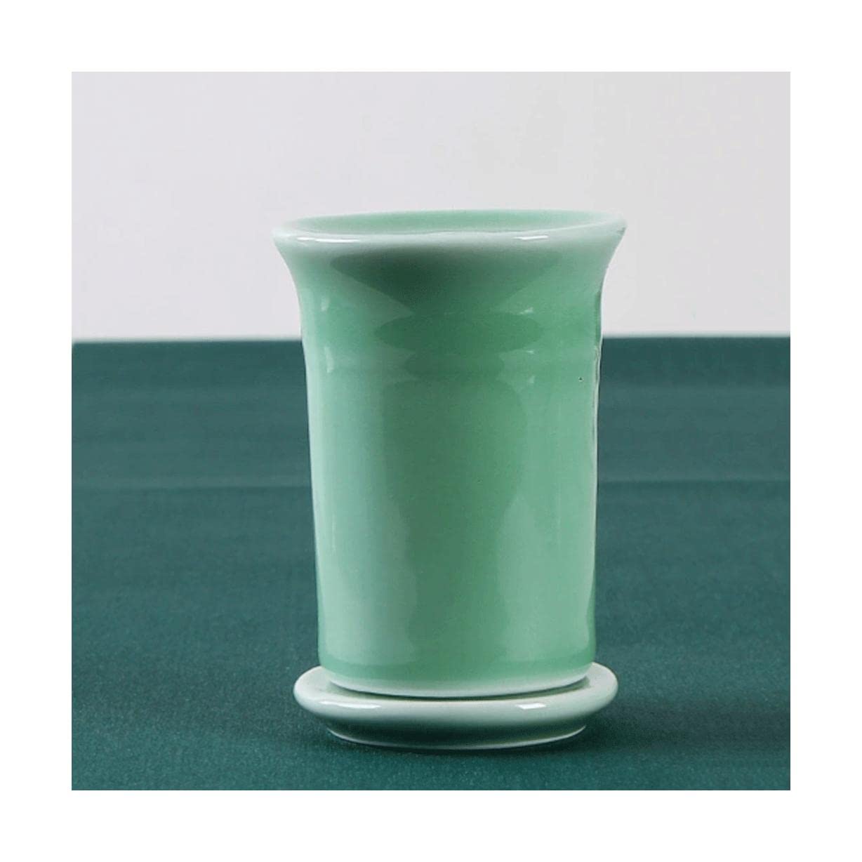 MRKU Toothpicks Dispenser Toothpick Box Holder Lid Ceramic Thickening Container Simple Storage Chic