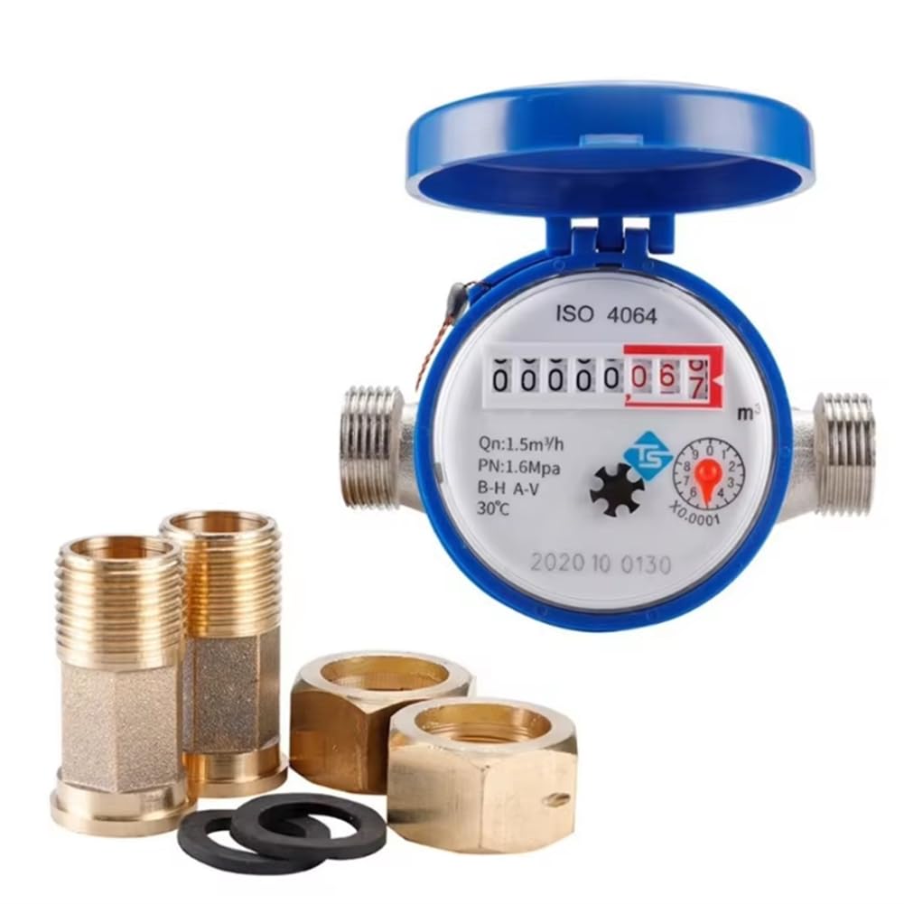 Contador de flujo de agua digital y mecánico para control de consumo