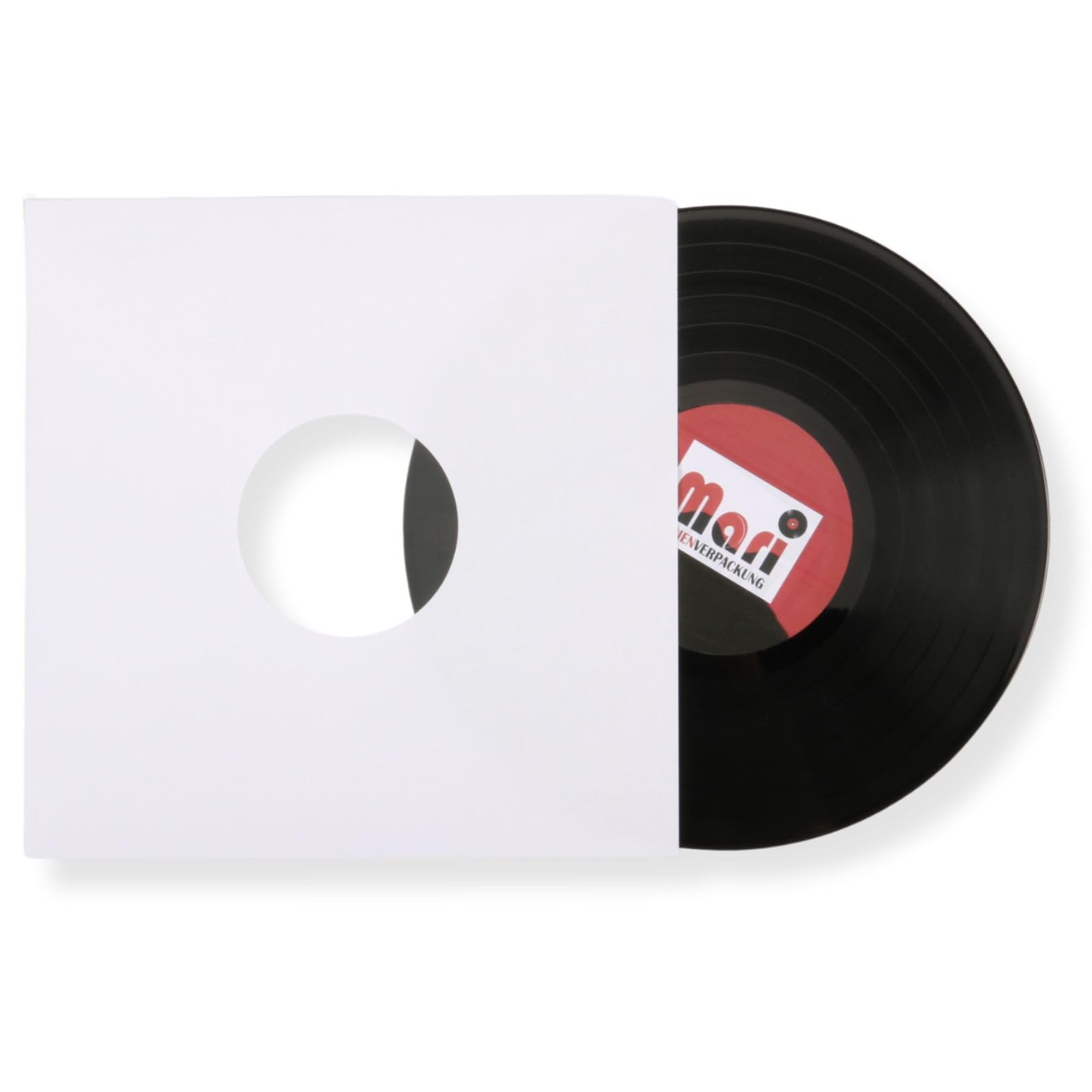 400 Stück LP Schallplatten Innenhüllen gefüttert 90 gramm reinweißes Papier Vinyl LP Maxi Single