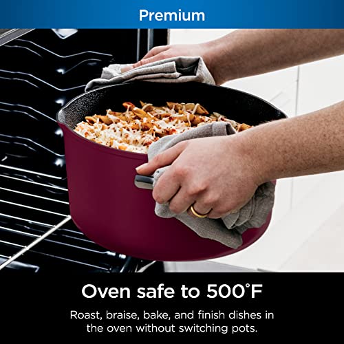 Ninja-CW202RD-Foodi-NeverStick-PossiblePot-Premium-Set-with-7-Quart-Capacity-Pot-Roasting-Rack-Glass-Lid-Integrated-Spoon-Nonstick-Durable-Oven-Safe-to-500F-Cherry-Tart Ninja CW202RD Foodi NeverStick PossiblePot Premium Set with 7 Quart Capacity Pot Roasting Rack Glass Lid Integrated Spoon Nonstick Durable Oven Safe to 500F Cherry Tart