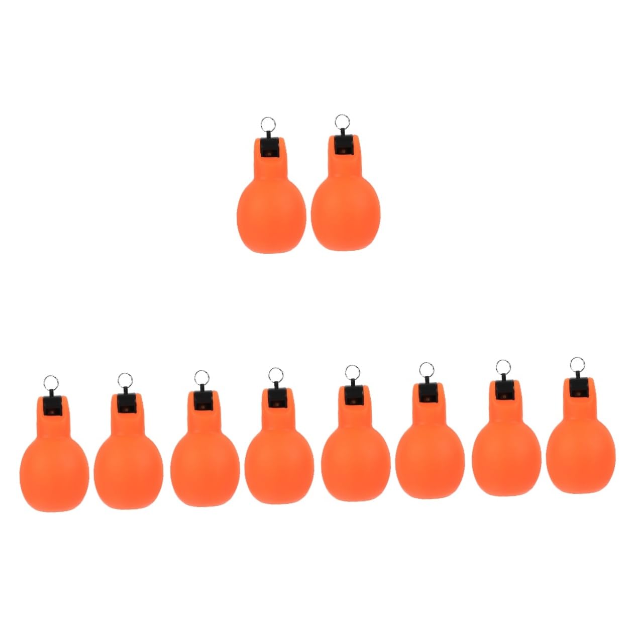 POPETPOP 10 Pièces Sifflet Sifflet d'urgence Sifflet De Survie en Plein Sifflet à Main Petit Sifflet Pratique Sifflet De Survie en Camping Sifflet Portatif PVC