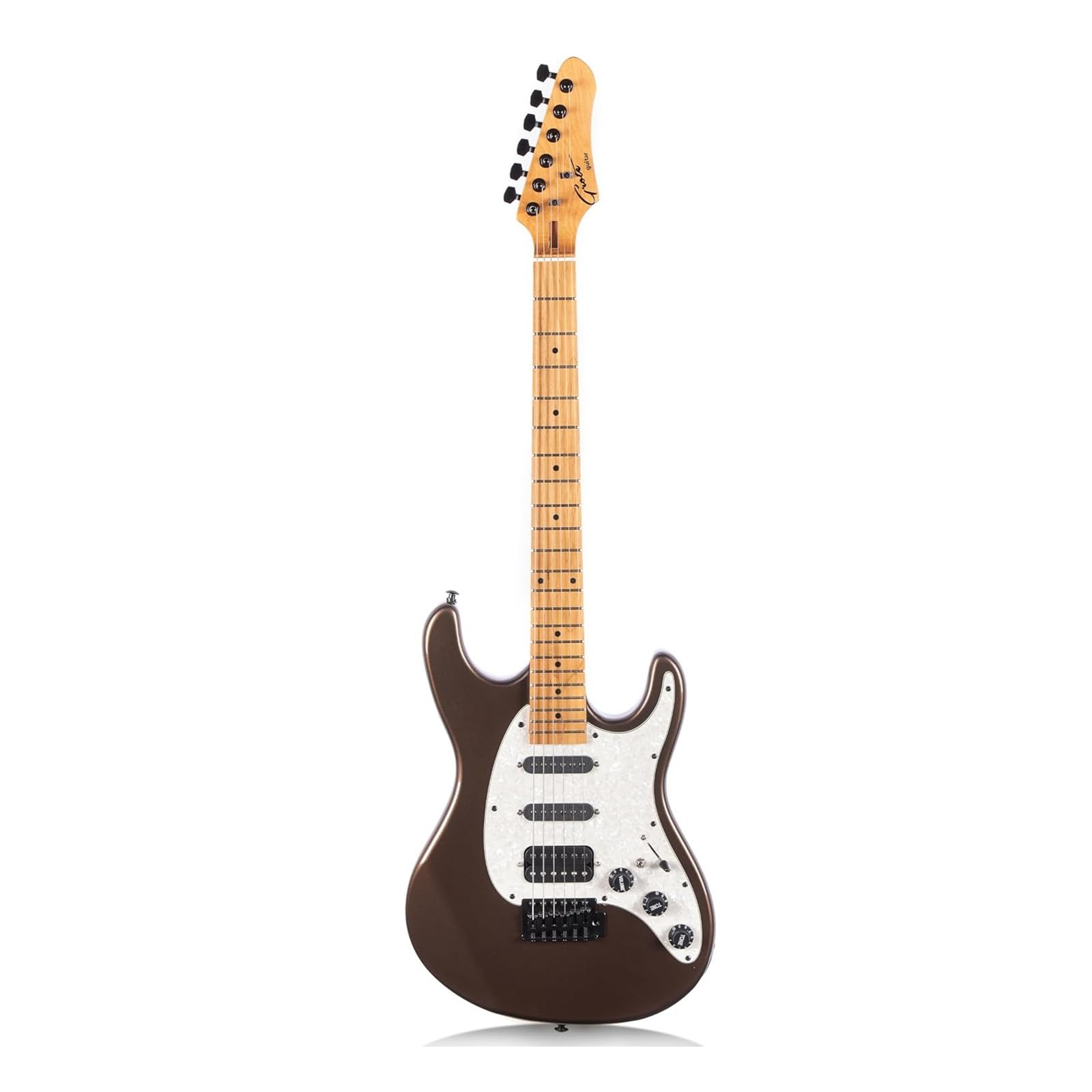 Standardowy instrument do gitary elektrycznej z solidnym korpusem i metalowym wykończeniem gitara elektryczna zestaw