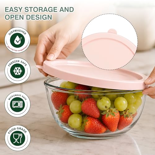 Set de 3 tazones de vidrio con tapas BPA-Free miniatura 4