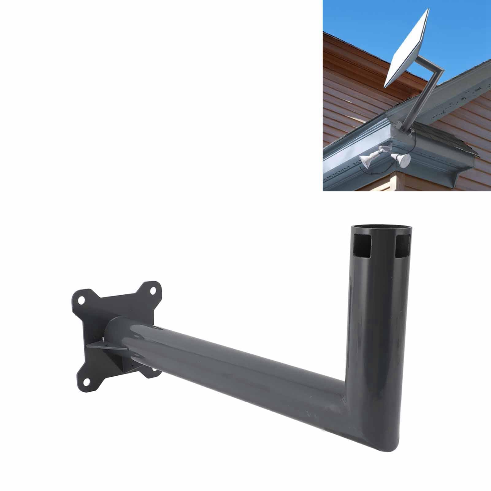 Wytrzymały zestaw montażowy satelitarny ze stopu aluminium, uchwyt do anteny satelitarnej do ściany dachowej (długi 62 x 2 cm)