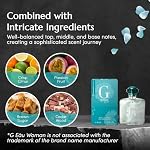 PB ParfumsBelcam G Eàu Woman Eau De Parfum Spray pour les femmes – 50 mL Parfum de longue durée abordable avec fragrance aquatique fraîche & Chic Citrus Scent, fabriqué avec des huiles premium pour la journée & Utilisation nocturne