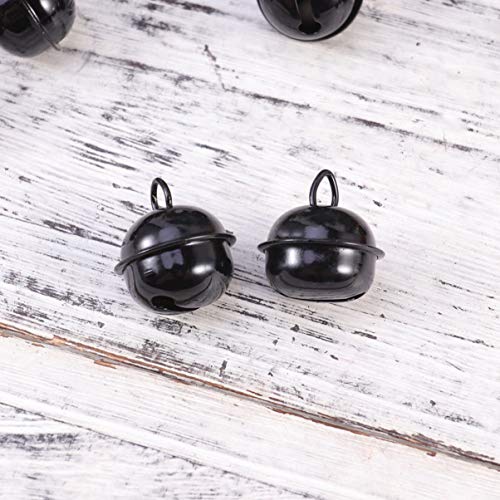 Gatuida Jingle Bells For Craft, 50Pcs 22Mm Bulk Diy Christmas Bells For Home Decoration Party Favors Supplies (Black) #TOP3