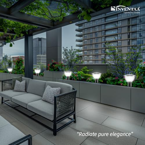 Image of INVENTAA Polycarbonate LED Gate Light Gate|Outdoor Waterproof IP65,Unbreakable SS Finish|Pack of 1| Gate Lamp & Compound,LED Gate Lights for Outdoor|Waterproof Gate Lamps |1-Year Warranty