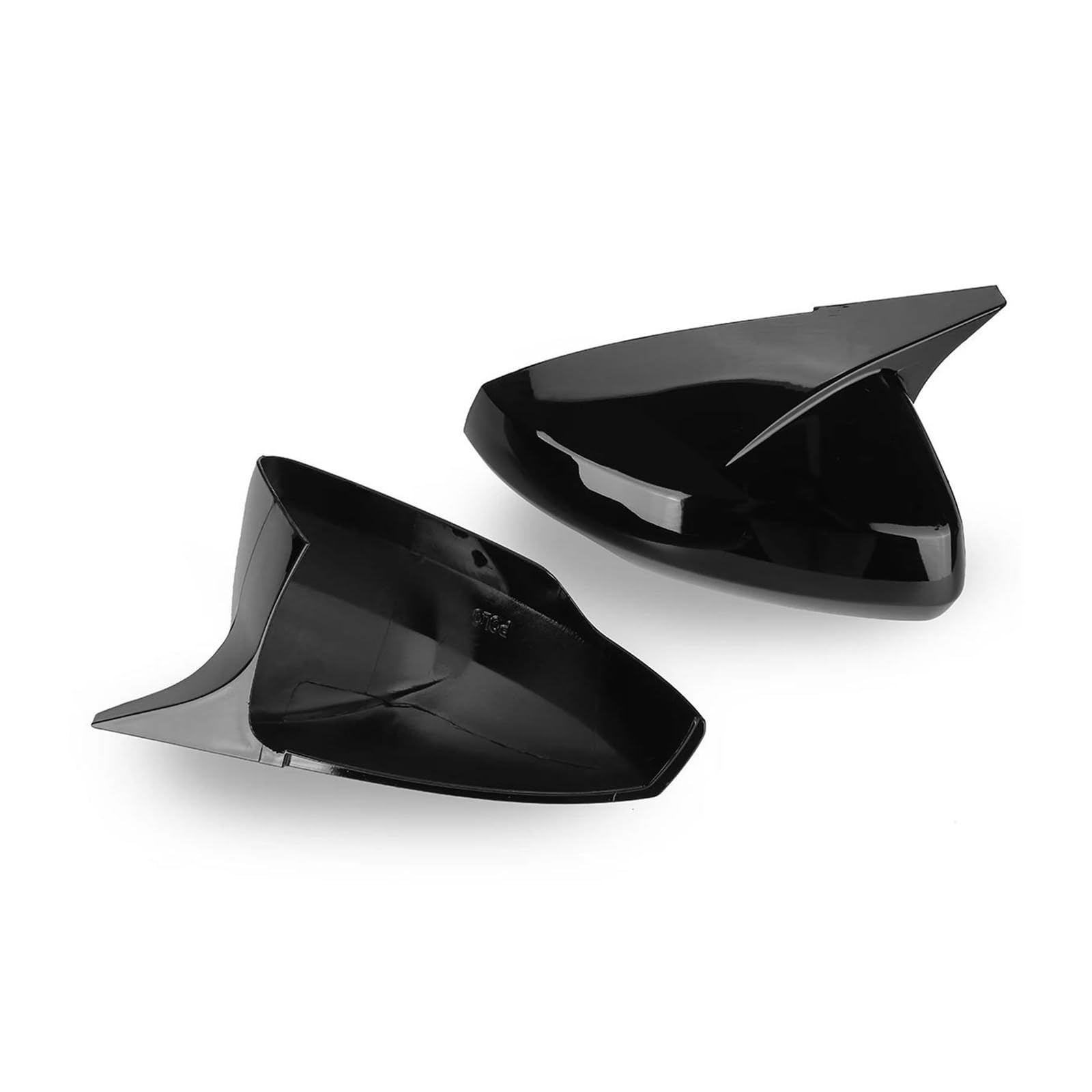 Calotte Specchietti Copertura per specchietto retrovisore laterale per auto per VW per Polo 6 MK6 per GTI 2018-2021 Custodia per accessori Copri Specchietti(Nero lucido)