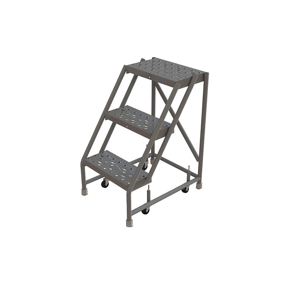 Tri Arc 3-Step / Perforated Tread / 16-inch Wide Step Step Ladders