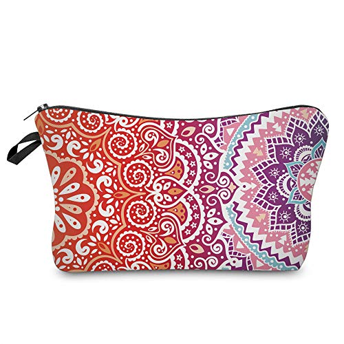 Cosmetic Bag for Women, Makeup Bag Waterproof Travel Organizer Fashion Cute Gifts Present for Women Girl(Mandala-1)