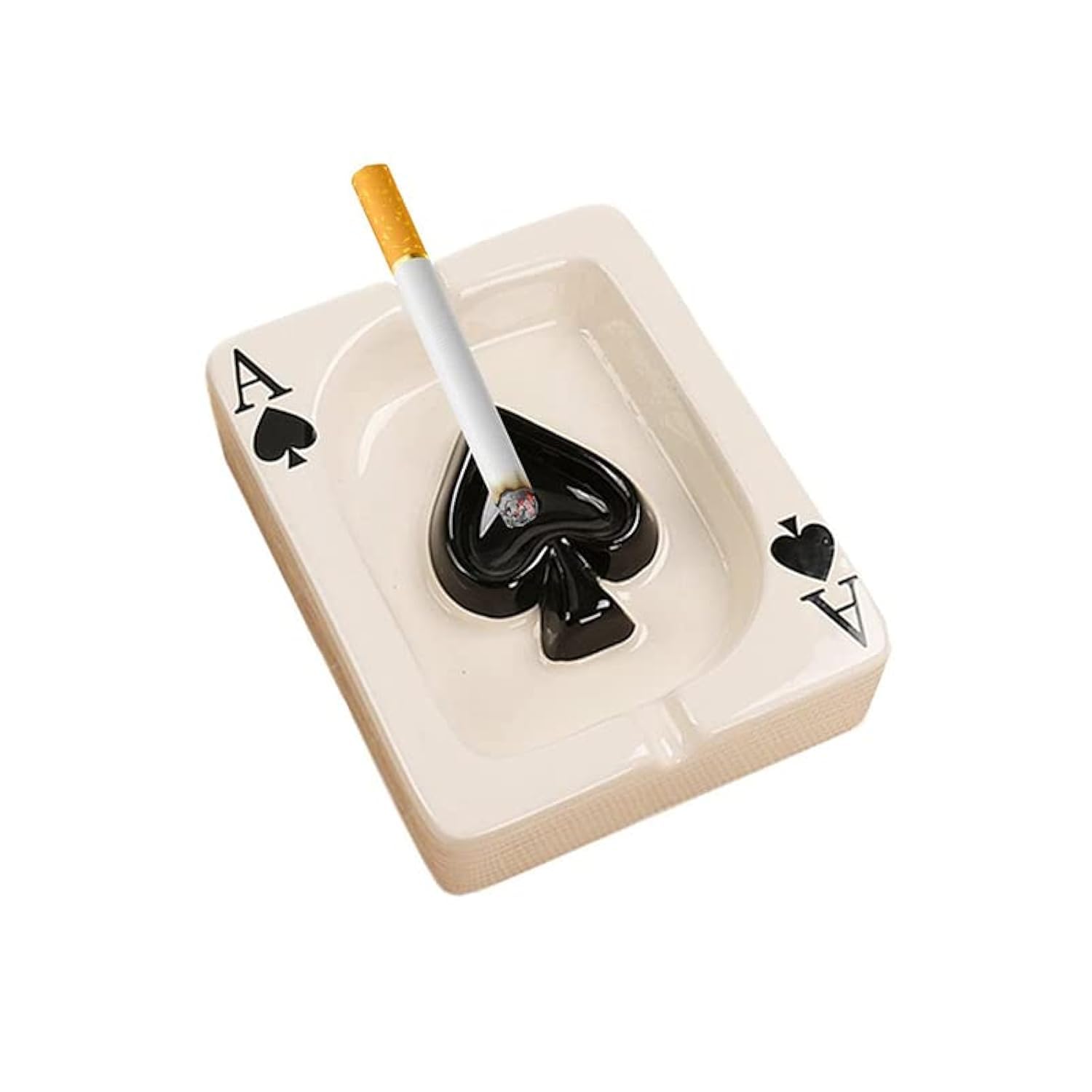 DIY Kreatywna ceramiczna popielniczka Przenośna Nowoczesna Popielniczka Poker Outdoor Indoor Blat stołu Popielniczka na cygara Dom Biurko Palenie Modna Dekoracja Mężczyźni Kobiety Ręcznie robione