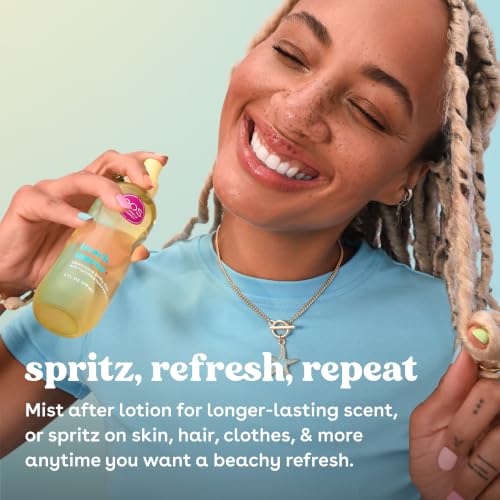 Image of eos Cashmere Body Mist, Beach Waves, Coconut & Ocean Breeze, Hair & Body Mist for Women, Body Spray, Moisturizing, Hyaluronic Acid, Long-Lasting Fragrance, Vegan, Cruelty-free, 6 fl oz