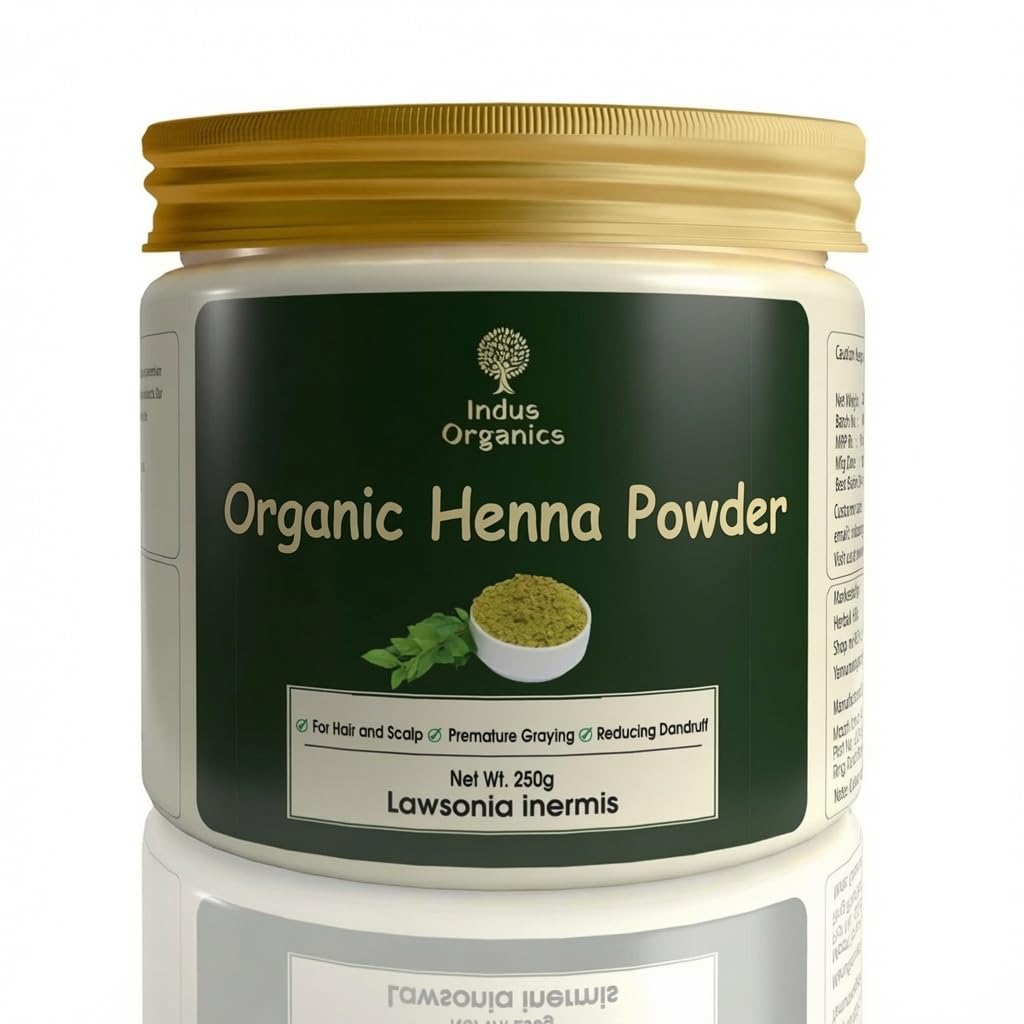 Heena/Henna Powder for Hair 250 gm | Mehndi | Fights Premature Greying & Long Lasting Henna | Natural Hair Dye |-picture-55