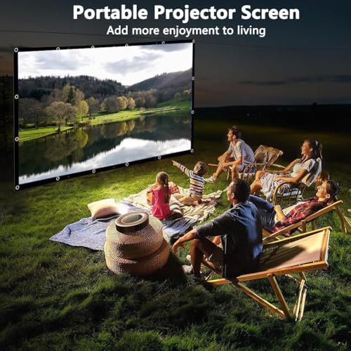 Pantalla de proyector portátil 120 pulgadas 16:9 HD 4K miniatura 4
