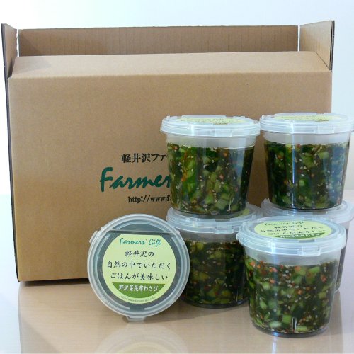 軽井沢サラダ漬　野沢菜昆布わさび風味6個入