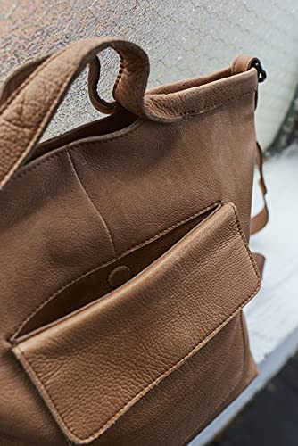 Latico Leathers Bianca Leather Tote Bag For Women (Brown) - Made From 100% Authentic Leather Handcrafted By Artisans - Top Handle Crossbody Bag Versatile Women Purses And Handbags For Work & School #TOP3