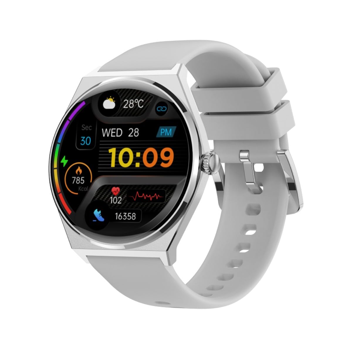 Maxcom Ecowatch Smartwatch Silber