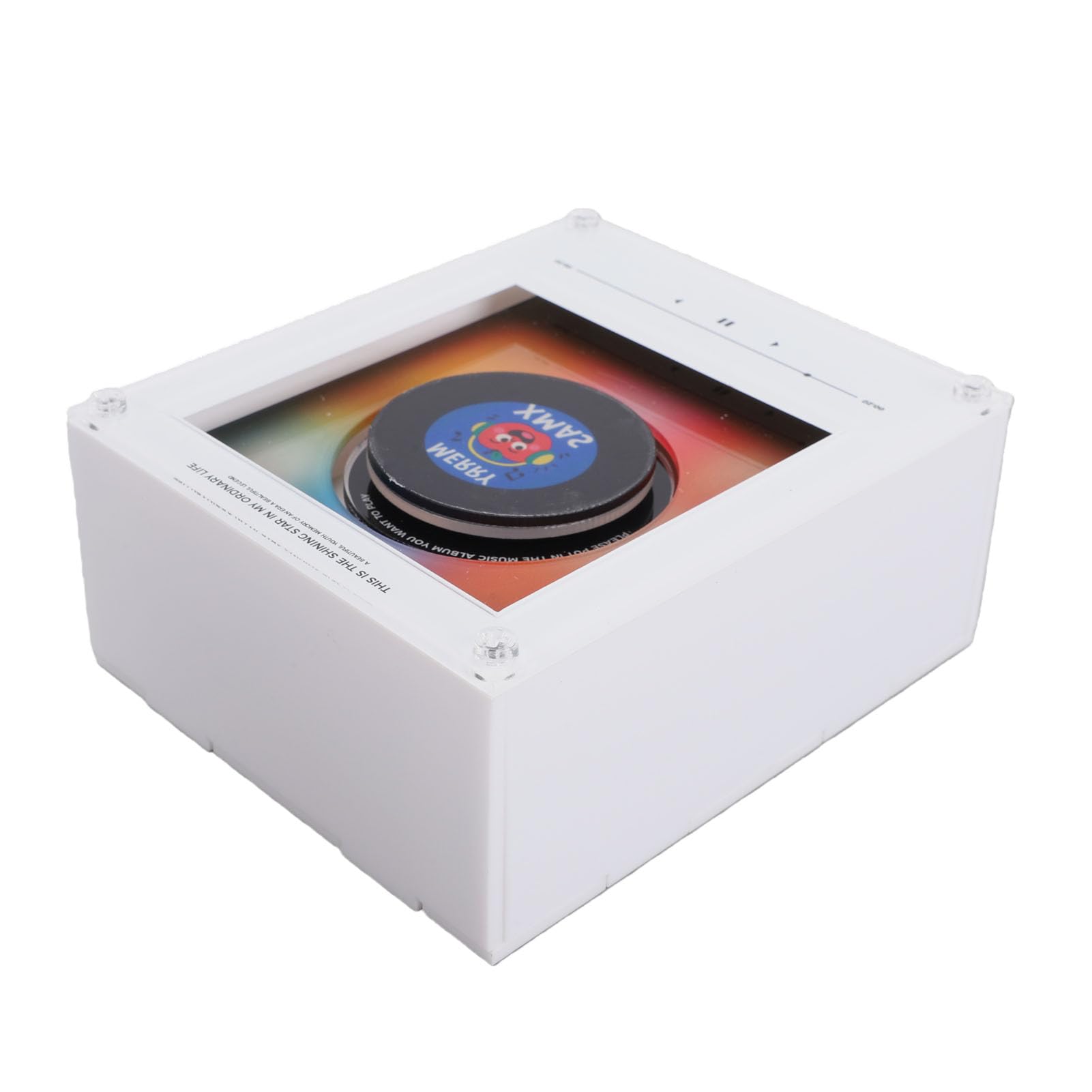 Fdit Lettore Musicale NFC, Magnete da Registrazione retrò con Luce Notturna