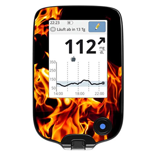 Diasticker style Libre Gauge Sticker (Flames)