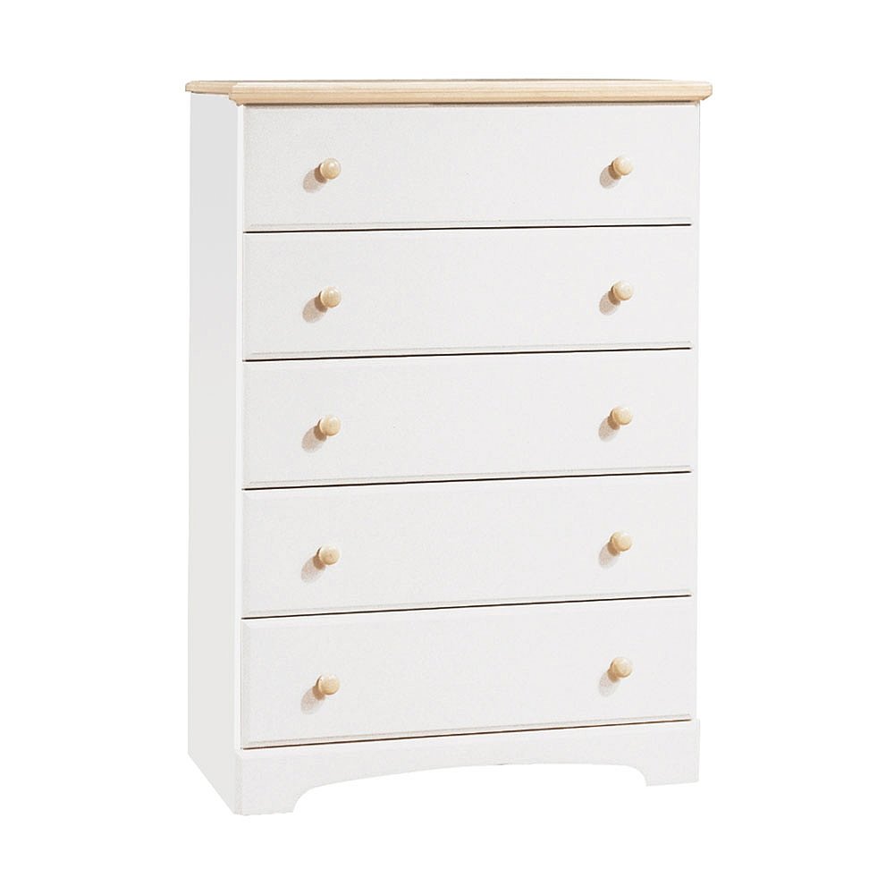South Shore Summertime 5-Drawer Chest-Pure White