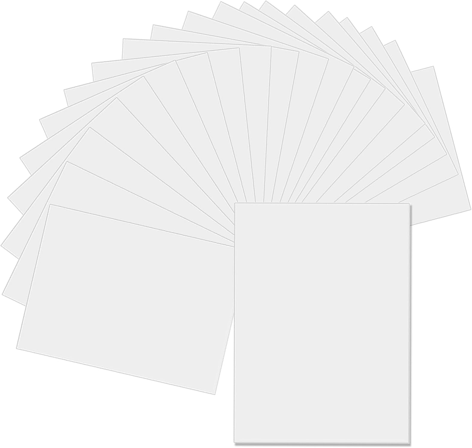 20 A4 Blank Mylar Templates, Translucent Plastic Sheet for DIY Design Stencils, 21 * 29.7cm