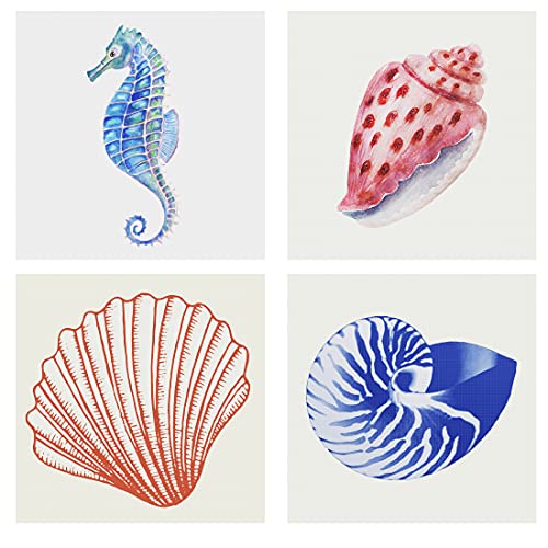 Image of Orenco Originals Beach Sealife Deluxe Treasury-14 Count-4 Counted Cross Stitch Patterns