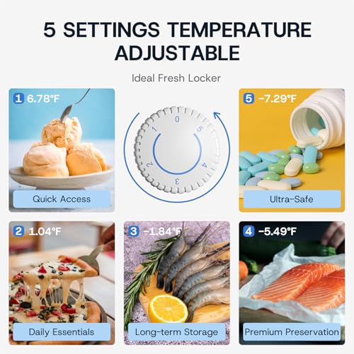 Image of Upstreman 3.0 Cu.ft Small Mini Freezer Upright Freezer Black with Reversible Door, Fast Cooling, 5 Adjustable Thermostat, Stand Up Freezers with Ice Trays Defrosting Tools for Home, Dorm (Black)