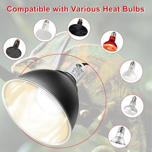 Reptile Lamp Bulb Fixture 5.5 Inch Deep Dome with — alternate color or size variant on Amazon