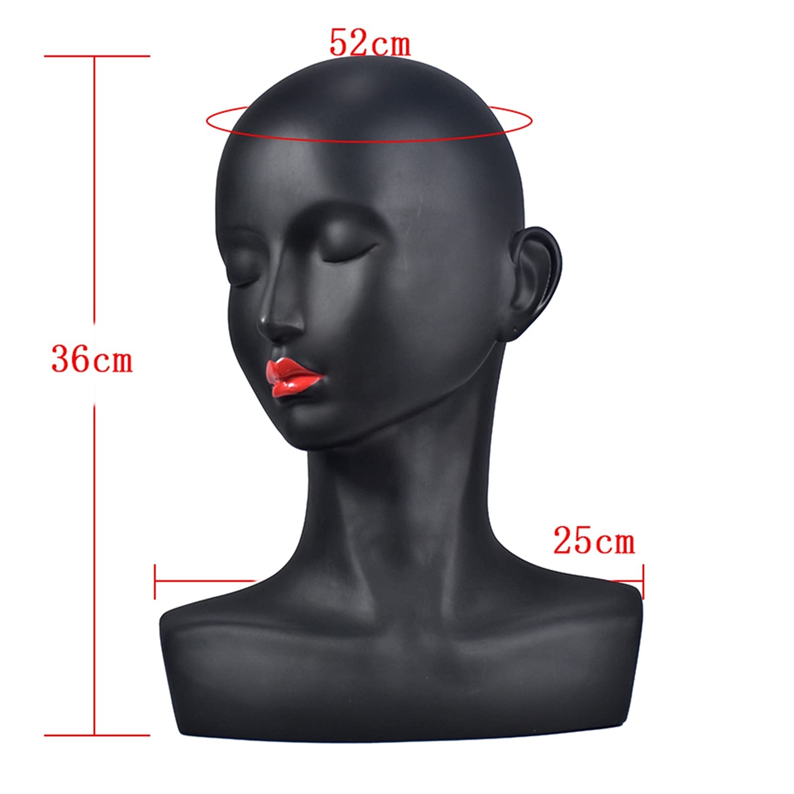 PCV Kobieta Mannequin Head Moda Model Manekin Model Peruki Kapelusz Naszyjnik Okulary Szalik Wyświetlacz Stojak Biżuteria Rack