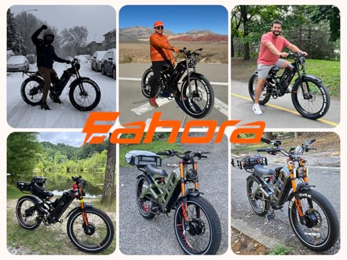 Image of 2026 eAhora Romeo Pro 3 /2 52-46 Mph Electric Bike for Adults, 6000W /4000W /2500W Dual Motor Ebike 60V 80Ah /52V 70Ah Battery 235+Miles Long Range, 26*4.0 inch /20*4.5 inch Fat Tire, Full Suspension, All Terrain